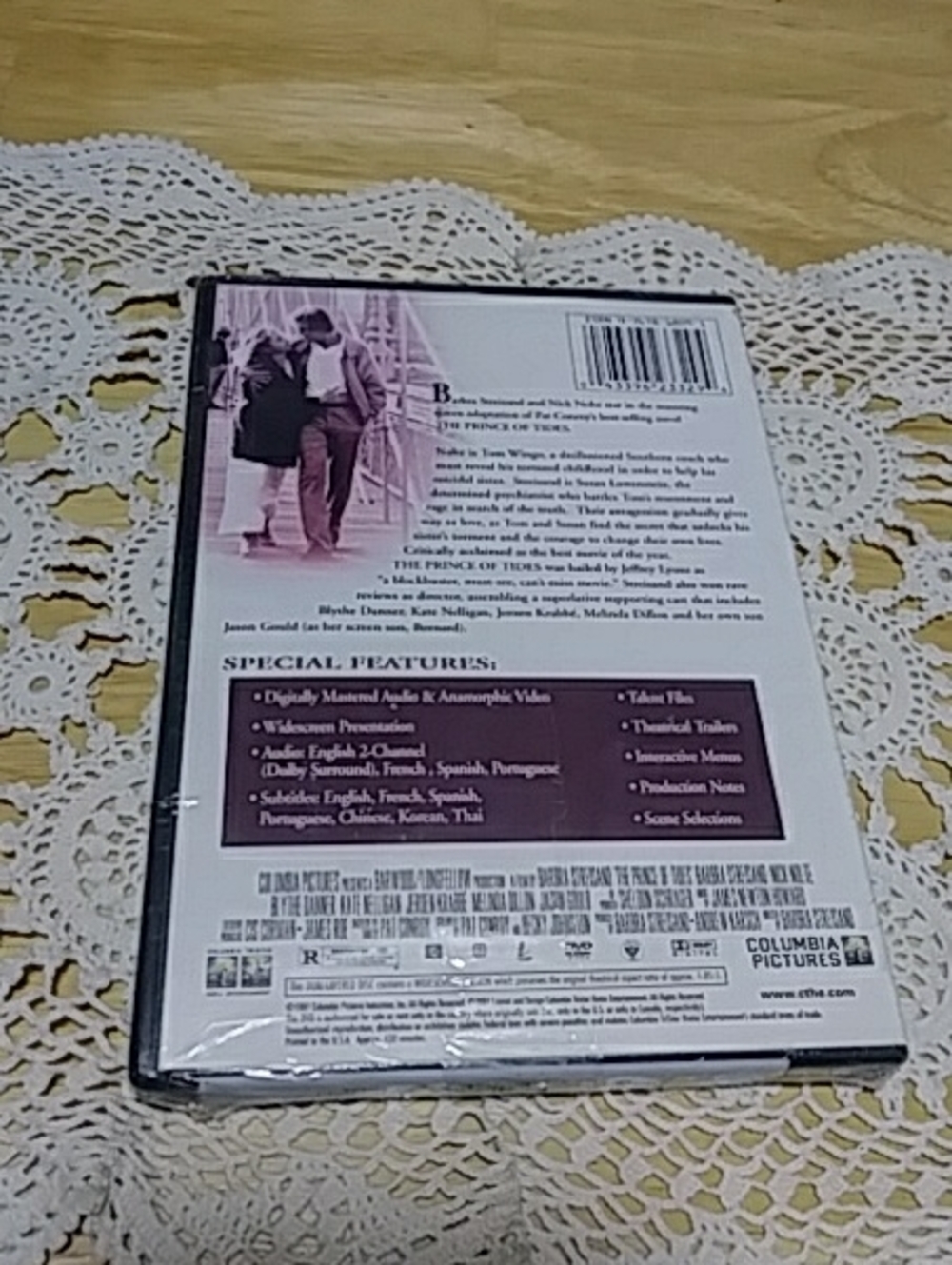 The Prince of Tides dvd. Barbra Streisand and Nick Nolte - Picture 2 of 4